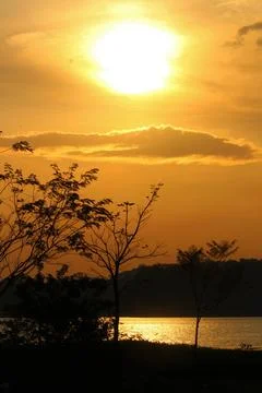 The rising of the sun Stock Photos