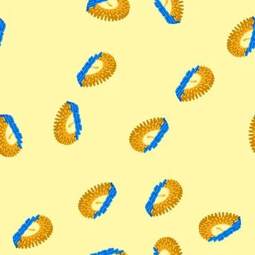 Rising sun progress isometric icon seamless pattern Stock Illustration