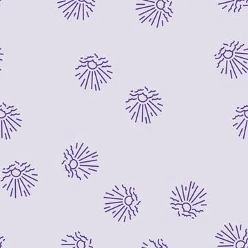 Rising sun progress line seamless pattern Stockillustratie