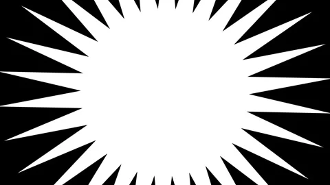 Rising Sun Shape Star shape spinning Film Frame Matte Overlay animation. Stock-Footage 335494586