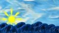 Rising of the sun. Stop motion HD Footage