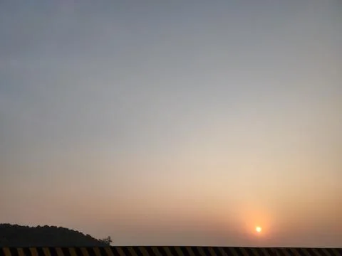 Rising sun view Stock Photos