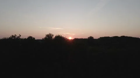 Rising Up to the Sunset Stock Footage 194423521