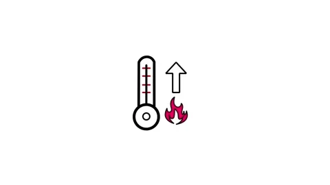 Rising temperature Video stock 293681567