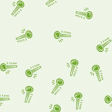 Rising temperature gauge progress glyph seamless pattern 库存插图