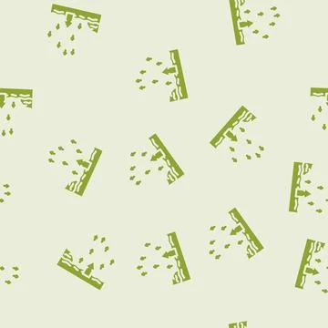 Rising tide progress glyph vector seamless pattern Illustrazione stock