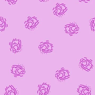 Rising tide progress line seamless pattern Stock Illustration