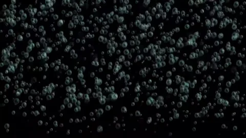 Rising Underwater Air Bubbles Overlay on Black Background Video stock 341588676