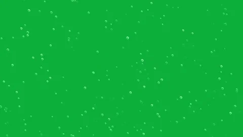 Rising underwater bubbles motion graphics with green screen background, 4k, loop Stock Footage 276324357