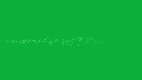 Rising underwater bubbles motion graphics with green screen background, 4k, loop Stock Footage 276324411