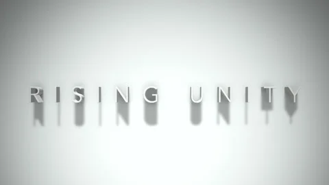 rising unity 3D title animation white te... | Stock Video | Pond5