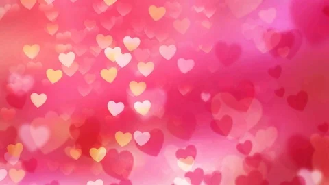 Rising Valentine Hearts 4K Loop Stock Footage 71105761
