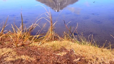 Rising View Of Mt. Taranaki Stock Footage 126964871