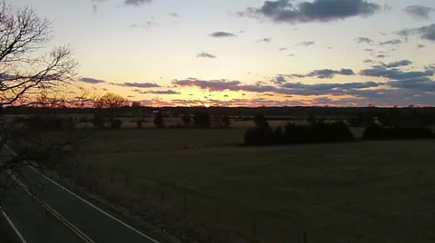 Rising Up to View the Sunset Stock-Footage 48585315