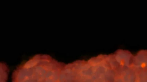 Rising Wall of Flames.High Speed Fire ball explosion towards to camera, cross Stock Footage 106159064