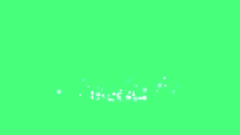 Rising White and Transparent Bubbles Effect on Green Screen Particles Animation Stock Footage 319102248