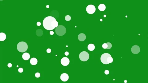 Rising white circles motion graphics with green screen background Stock Footage 332125835