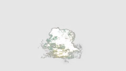 Rising White Dust Particle Cloud With Alpha Channel Stock Footage 339302023