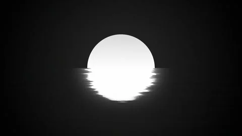 Rising white sun with water reflection 4K. Stock Footage 281574604