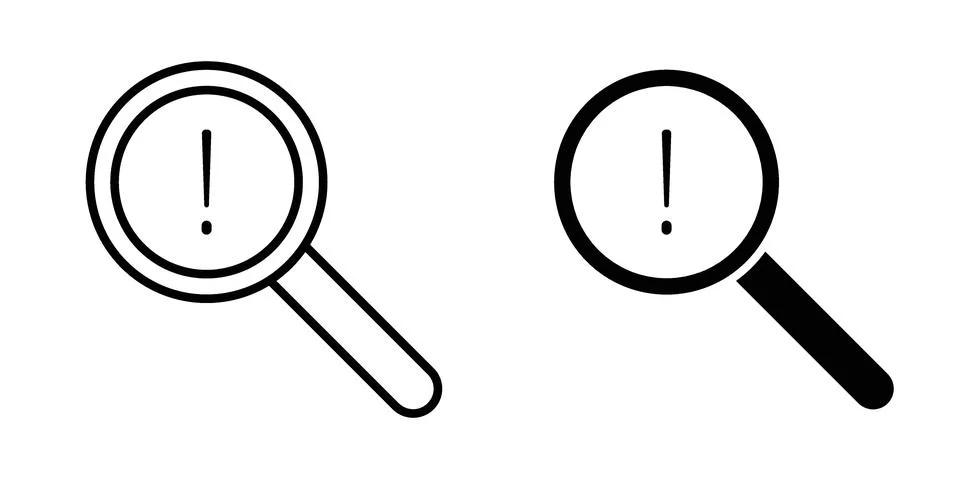 Risk analysis icon for design projects and web UI Stock Illustration