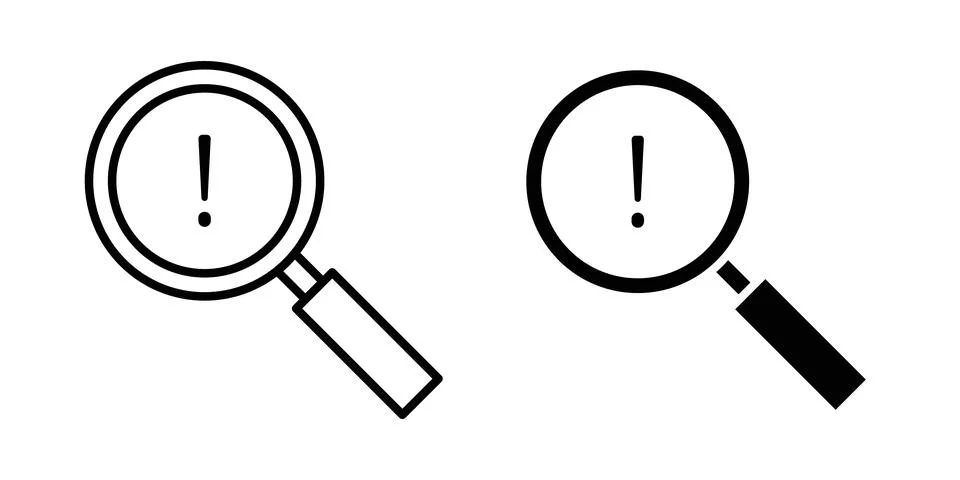 Risk analysis icon vector symbol graphics Illustrazione stock