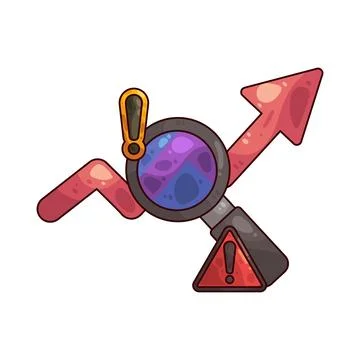 Risk analysis illustration Illustrazione stock