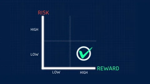 Risk and Reward Matrix Diagram with Chec... | Stock Video | Pond5