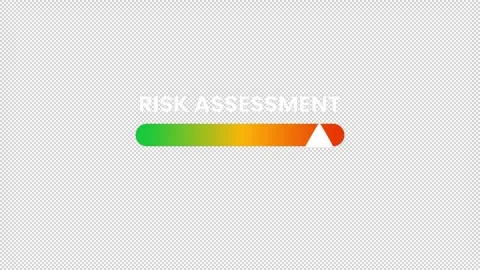 Risk Assessment Animation – Evaluation and Analysis Gauge. Stock Footage 320110900