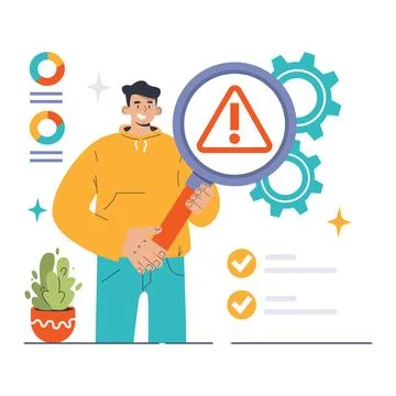 Risk Assessment concept. Flat vector illustration. Stock Illustration