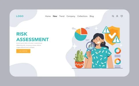 Risk Assessment concept. Flat vector illustration Illustration