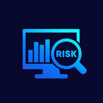 Risk assessment icon for web Stock Illustration