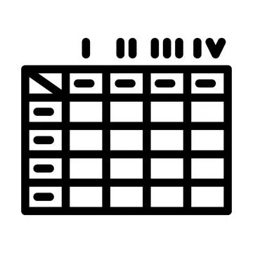 Risk assessment line icon vector illustration Illustrazione stock