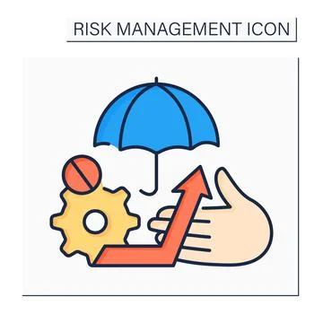 Risk avoidance color icon Stock Illustration