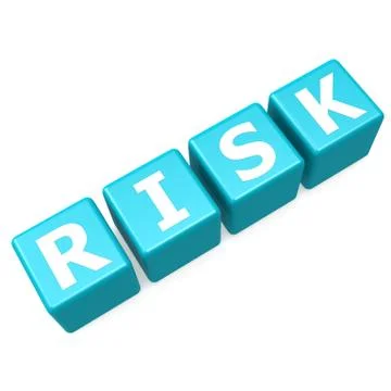 Risk blue puzzle Stock Illustration