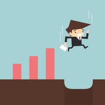 Risk in business Illustrazione stock
