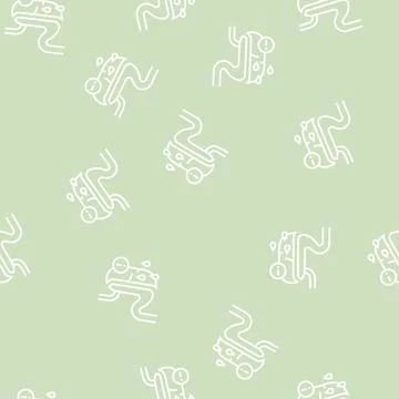 Risk of complications, severe bleeding line seamless pattern Stock Illustration