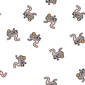 Risk of complications, severe bleeding vector seamless pattern Stock Illustration