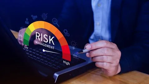 RISK concept, analyzing risk and opportunities to planning business via ris.. Stock Photos
