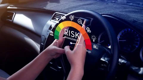 RISK concept, analyzing risk and opportunities to planning business via ris.. Stock Photos