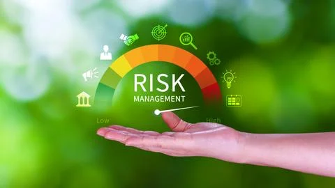 RISK concept, analyzing risk and opportunities to planning business via ris.. Stock Photos