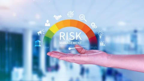 RISK concept, analyzing risk and opportunities to planning business via ris.. Stock Photos