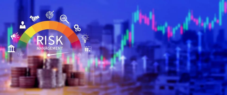 RISK concept, analyzing risk and opportunities to planning business via ris.. Stock Photos