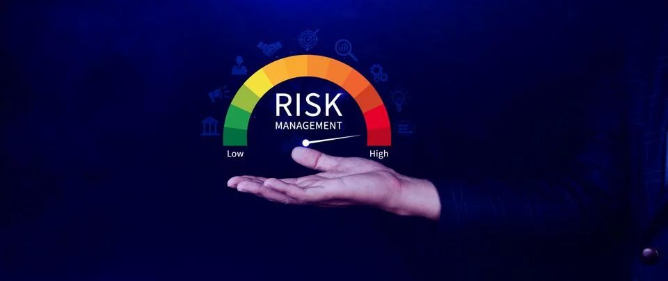 RISK concept, analyzing risk and opportunities to planning business via ris.. Stock Photos