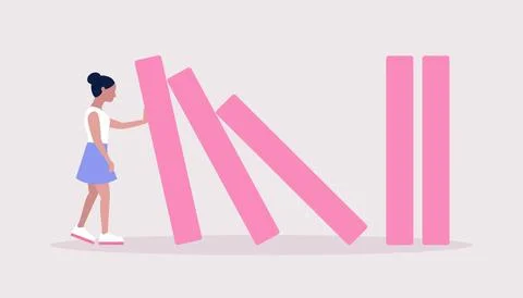 Risk, crisis concept Stock Illustration