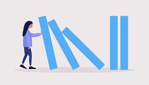 Risk, crisis concept Stock Illustration