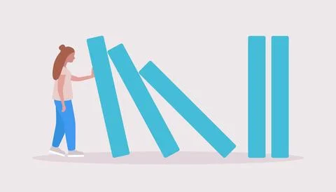 Risk, crisis concept Stock Illustration