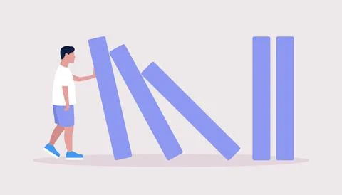 Risk, crisis concept Stock Illustration