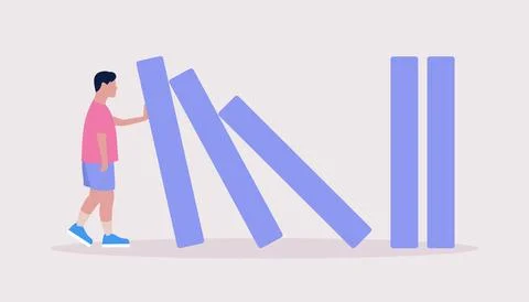 Risk, crisis concept Stock Illustration