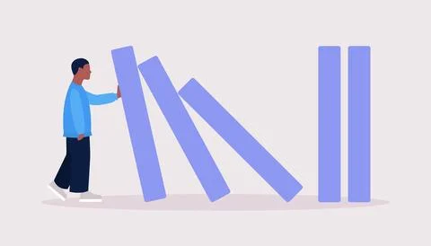 Risk, crisis concept Stock Illustration