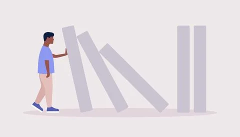 Risk, crisis concept Stock Illustration